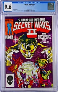 Secret Wars II #3 CGC 9.6 (Sep 1985, Marvel) Jim Shooter Story 1st full Beyonder - Picture 1 of 2