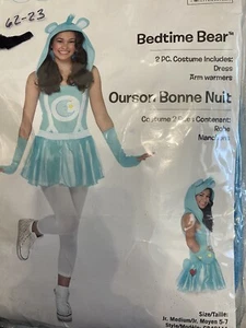Care Bears Bedtime Bear 2 Pc Halloween Costume Cosplay Junior Medium - Picture 1 of 7