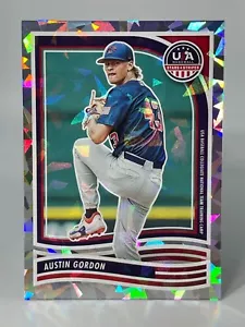 2024 Panini USA Stars & Stripes AUSTIN GORDON #163 Cracked Ice 22/25 - Picture 1 of 2