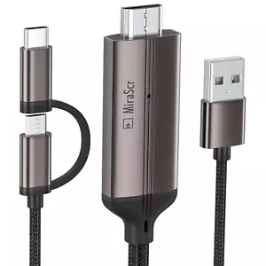 Cable Para Conectar El Celular Al TV USB Tipo C Android Salidad HDMI - Zdjęcie 1 z 8