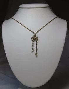 Diamond Sapphire Necklace Wedding Engagement Edwardian Negligee Antique c1900 - Picture 1 of 12