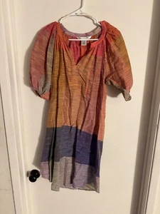 Women "Diane Von Furtenberg"multicolorshort sleeve shift dress. Size 4 - Picture 1 of 2