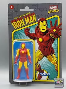 Figura de acción retro Hasbro Iron Man 3,75" Marvel Legends 2021 como nueva - Imagen 1 de 9
