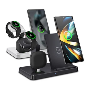 3in1 Wireless Charger 15W Fast Charging Station For Samsung Galaxy S25 Watch 7 6 - Picture 1 of 14