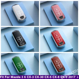 Car Accessories Key Case Cover For Mazda 3 6 CX-3 CX-30 CX-5 CX-8 CX-9 2017-2024 - Picture 1 of 27