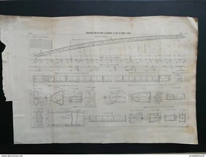 ANNALES PONTS et CHAUSSEES (Dep75) Construction du pont alexandre III 1898 - Imagen 1 de 4