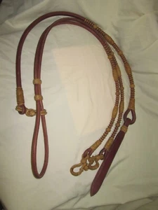 Geschirr/Rohleder Romal Zügel - California Style - 12 Plt. Regular 48" Rohhaut - Bild 1 von 2