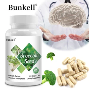 Sulforaphan Ergänzung - Brokkolisamen Extrakt 650mg Gemüse Kapseln  - Bild 1 von 12