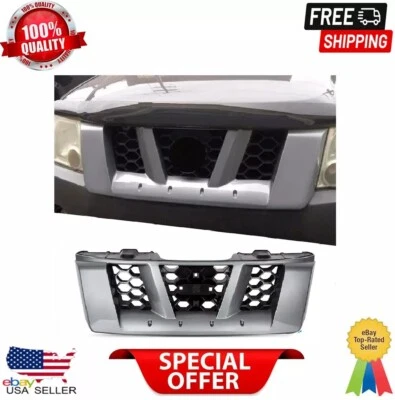 Серая передняя решетка для 2005 2006 2007 2008 Nissan Xterra X высокого качества пластик - Изображение 1 из 4