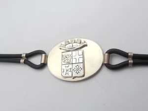Marine Militär Italienisch: Armband aus Silber 925 Und Gummi - Armband - Picture 1 of 4