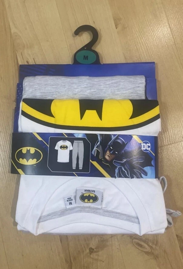 Men’s Batman Short Sleeve Long Leg Pyjama Cotton Rich - Different Sizes - Image 1 of 4