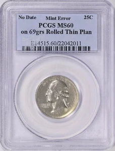 Super Extremely Lightweight 69gr Washington Silver Quarter! About 30% Missing! - Picture 1 of 3