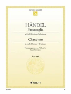 Passacaglia G minor / Chaconne D minor     sheet music   Handel, George Frideric - Picture 1 of 2