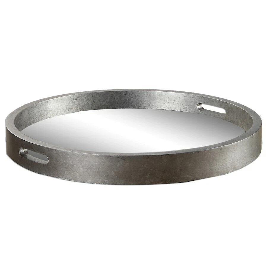 Uttermost Bechet Round Silver Tray - 19997 - Image 1 of 1