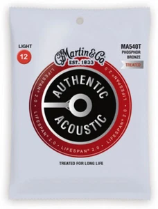 Martin MA540T SP Lifespan Treated 6 Acoustic Strings 92/8 Light 12-54 String Set - Picture 1 of 12