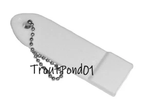 Tupperware Party Prize Save A Nail Keychain Pop Tab Lifter White - Picture 1 of 2