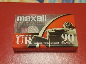 Maxell UR 90 Blank Audio Cassette Tape - UR90 Recording Sealed - Picture 1 of 2