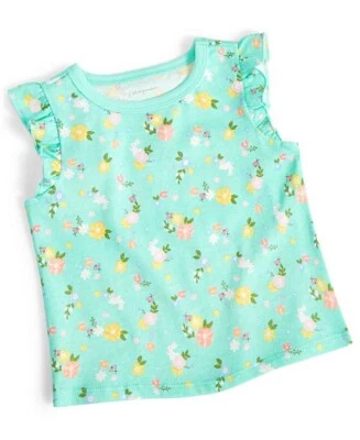 First Impressions 24 M Baby Girls Garden Floral-Print Flutter-Sleeve T-Shirt - Image 1 of 3