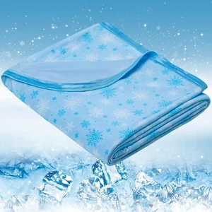 Cooling Blanket for Hot Sleepers – Lightweight, Thin, 50"x70" Throw Size - Picture 1 of 8