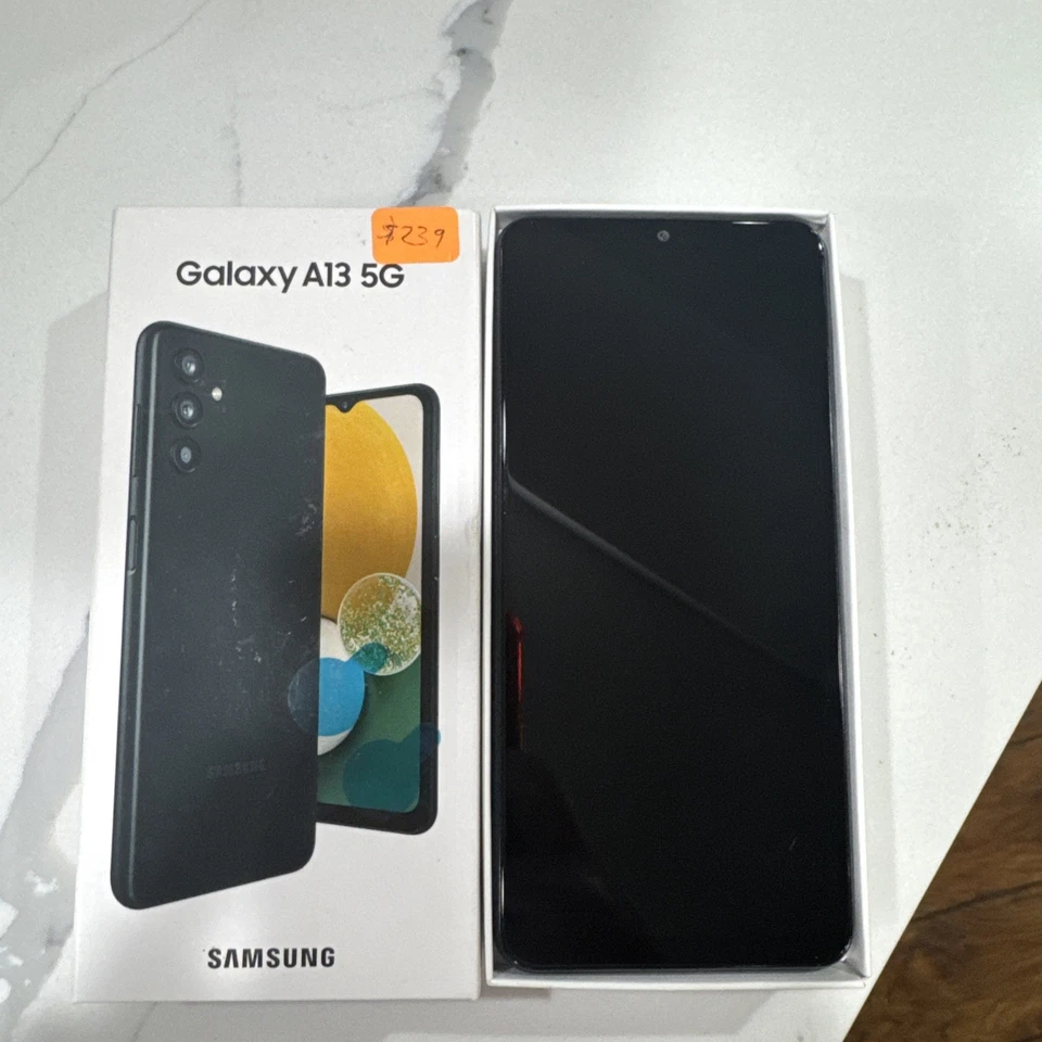 T-Mobile Samsung Galaxy A13 5G Smartphone Black 50MP New open box metro by t - Image 1 of 4