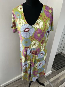Joe Browns geblümte Jersey Tunika Damen Kleid Größe 16 neu mit Etikett - Bild 1 von 4