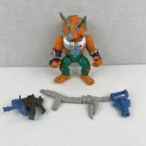 1990 Triceraton TMNT Teenage Mutant Ninja Turtles 100% Komplett Vintage Figur - Bild 1 von 6