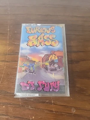 DJ Fury - Furious Bass Cassette Tape 1992 On Top Drum & Bass Hardcore Techno - Image 1 of 4