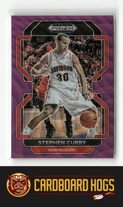 Prizm Draft Picks 2022 #45 Stephen Curry Davidson Wildcats Purple Wave - Foto 1 di 2