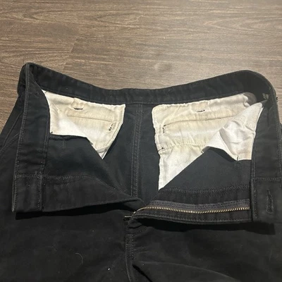 Filson Double Layered Pants Size 34 Made In USA Black Zip Fly Workwear - Image 1 of 4