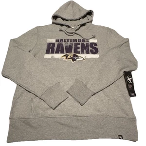 '47 Brand® Men's MEDIUM Baltimore Ravens™ Backline Pullover Hoodie in Gray - $75 - Picture 1 of 11