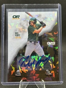 Nick Kurtz Auto Onyx Rips /465 On Card Auto A's Star Rookie ROY Athletics - Picture 1 of 2