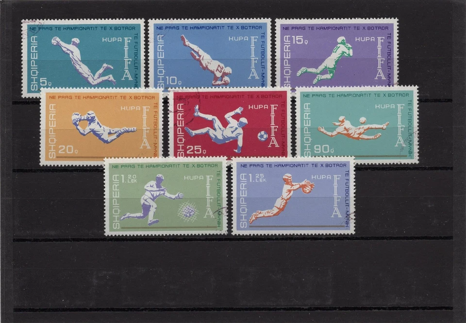 Albania 1973 Mi 1648-1655 * used/CTO * FIFA World Cup 1974 Germany * Football - Image 1 of 3