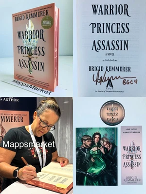 SIGNED Warrior Princess Assassin by Brigid Kemmerer 1/1 B&N EXCLUSIVE + Extras Foto 1 de 4