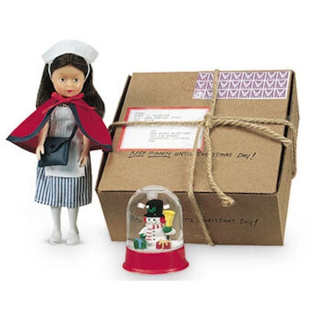 American Girl Molly Christmas Box Nurse Doll Snow Globe Cards Retired NEW IN BOX - Image 1 of 1