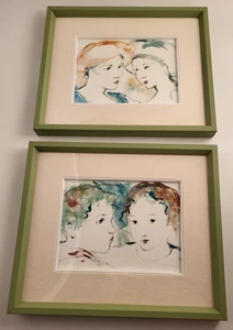 COPPIA 2 x QUADRO DIPINTO OLIO SU TAVOLETTA TELATA DI ROBERTA CORRENTI - FIRMATO - Imagen 1 de 7