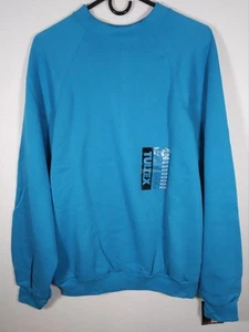 Vintage Tultex Raglan Sweatshirt Women's Adult Teal/Turquoise Size 2XL - Picture 1 of 9