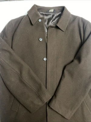 Jos. A. Abrigo de vestir de negocios 100 % lana marrón chocolate Bank para hombre talla 50L Foto 1 de 4