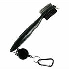 Golf Club Brush and Groove Cleaning Tool Cleaner Hook To Bag For Iron Wood Clubs