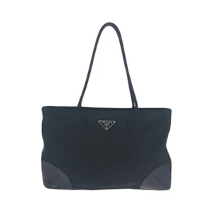 Bolso de Mano PRADA Tessuto Triángulo con Logo BN0686 Bolso de Hombro Negro Nylon - Imagen 1 de 10