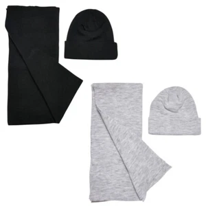 Urban Classics Recycled Basic Beanie And Scarf Set Scarf 40 X 188 CM Hat - Picture 1 of 9