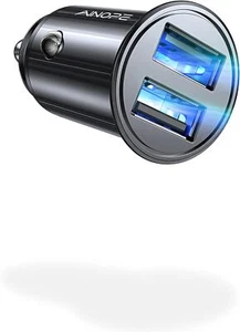 Cargador de Coche AINOPE, Adaptador Cargador de Coche 4.8A Más Pequeño Todo Metal Carga de Teléfono de Coche - Imagen 1 de 6