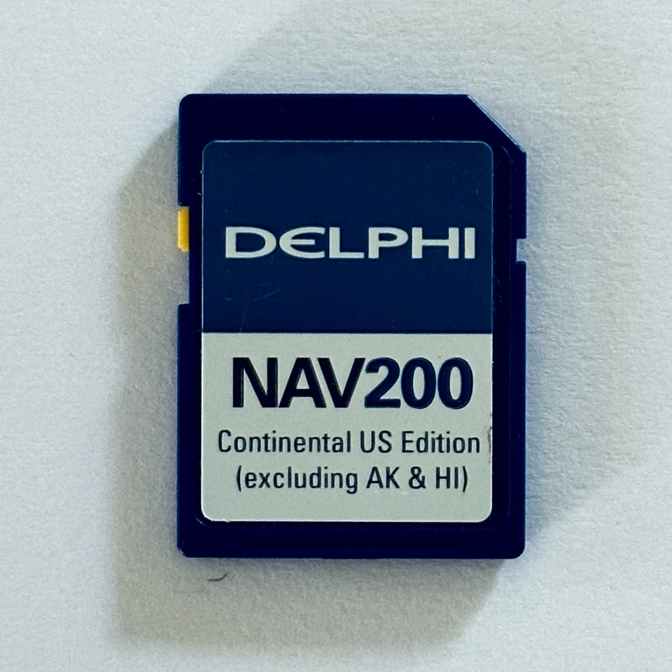 Delphi NAV Series NAV200 Memory SD Card Continental US Original Map See Pics - Image 1 of 2