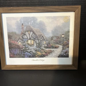 Chandler’s Cottage franed and stamp by Thomas Kinkade - Picture 1 of 5