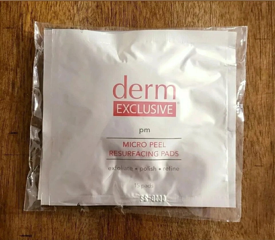 Derm Exclusive PM Micro Peel Resurfacing Pads (3 packs of 15 = 45) New & Sealed! - Image 1 of 1
