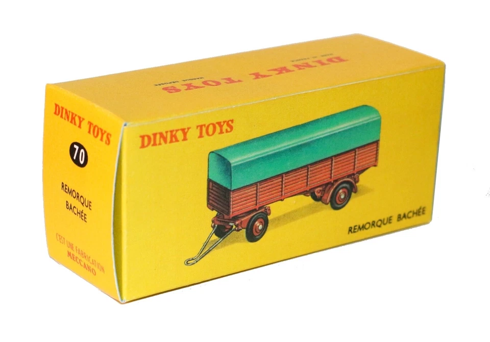 Dinky Toys boîte repro 70 remorque bâchée