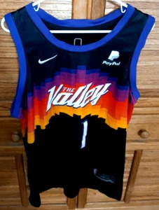 Maglia Nike Devin Booker Taglia 50 Phoenix Suns The Valley Swingman City Edition - Foto 1 di 5