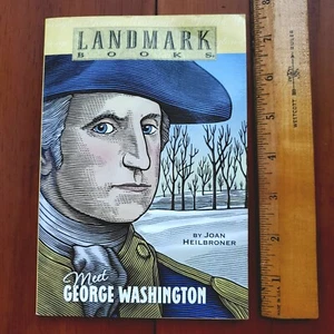 Meet George Washington Landmark Books Kids Youth Biography Illustrated FINE - Imagen 1 de 4