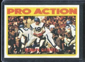 1972 Topps Football # 128 Roman Gabriel Pro Action (NM) Near Mint - Picture 1 of 2
