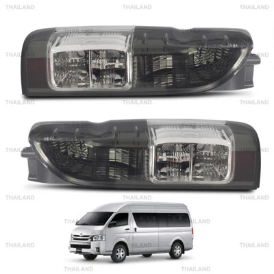 Fits Toyota Hiace commuter Van 2005 - 18 Smoke Lens Pair Tail Lamp Rear Lights - Image 1 of 4