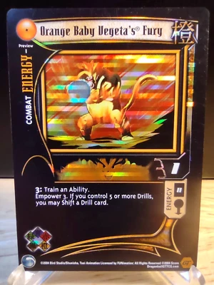 DBZ CCG GT ORANGE BABY VEGETAS FURY PREVIEW 1 LIMITED FOIL LOST EPISODES NM/VLP - Image 1 of 2